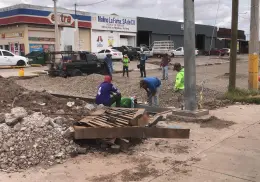 Lluvia retrasa ligeramente obras en algunos cruceros de Cajeme
