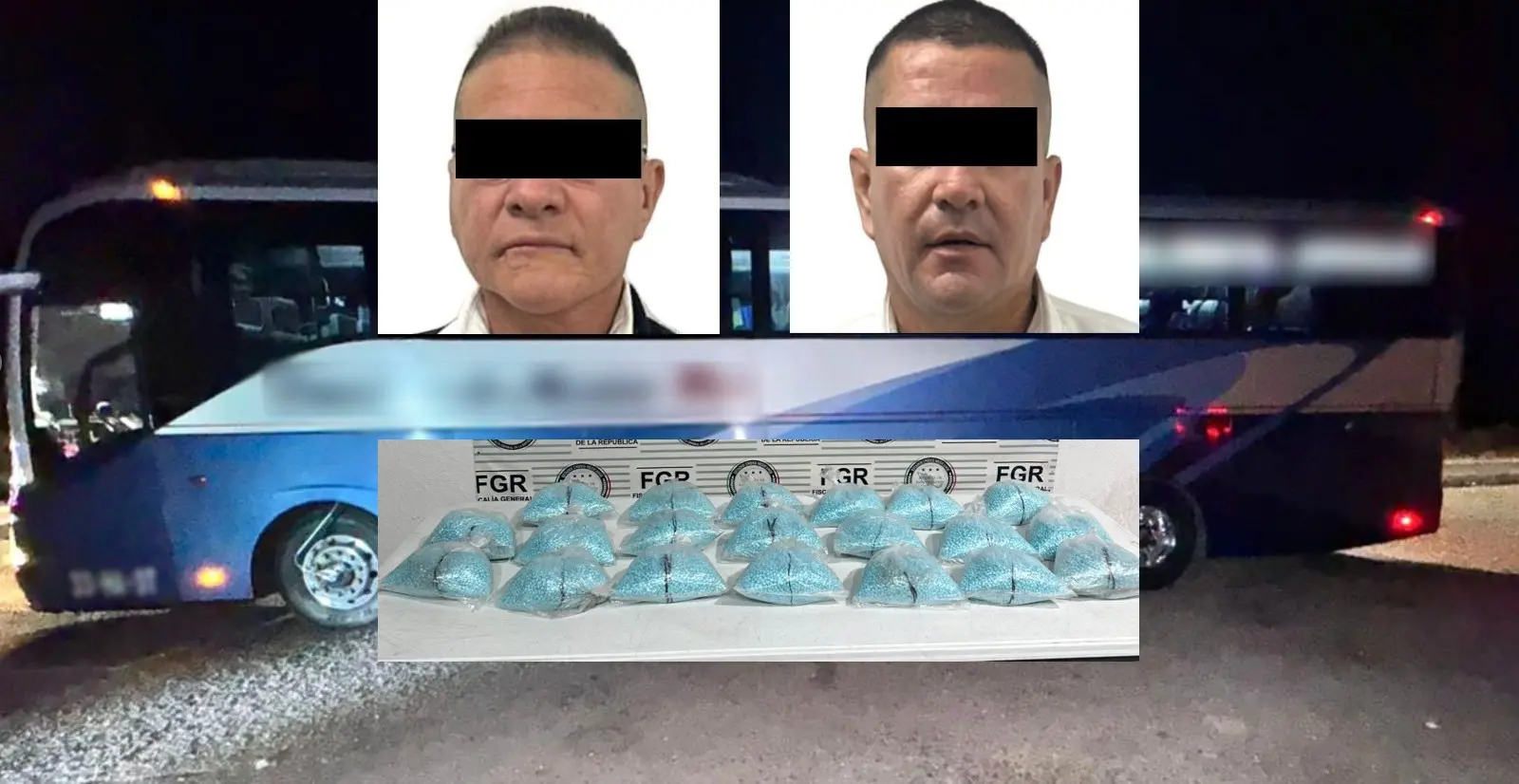 Transportaban fentanilo en autobús de pasajeros; los aseguraron en Caborca