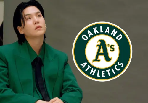 Suga de BTS se convierte en accionista del equipo de beisbol Athletics de la MLB