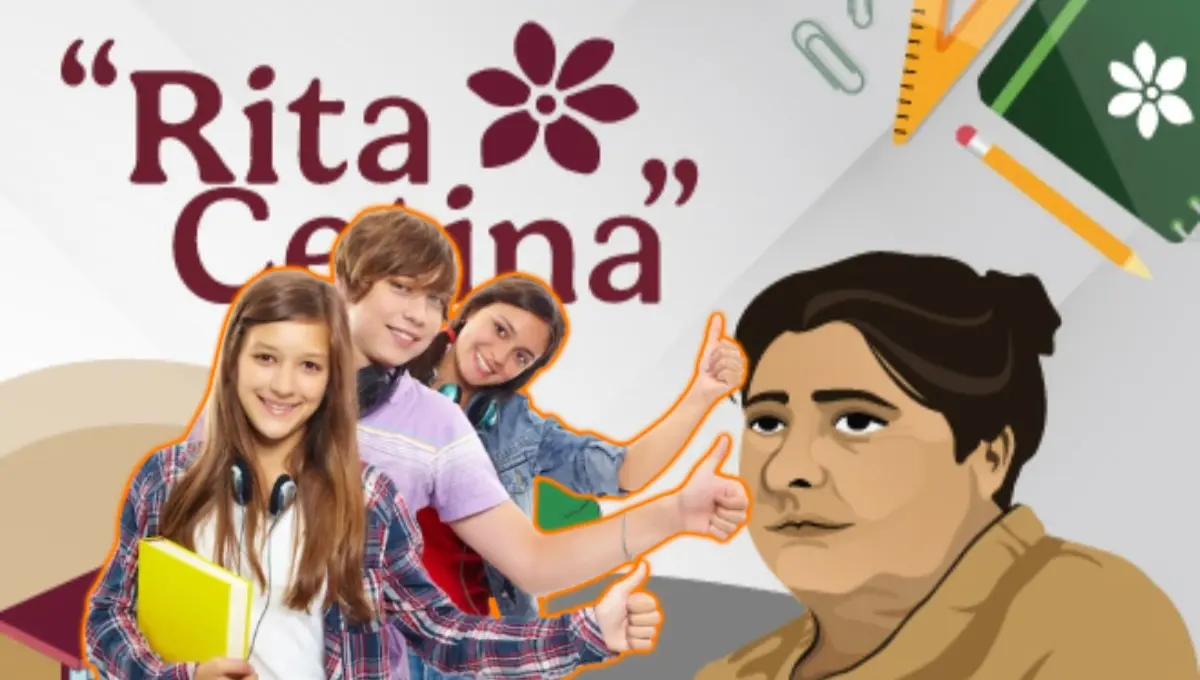 Autoridades de la Beca Rita Cetina lanzan aviso para alumnos de primaria. Foto: Original