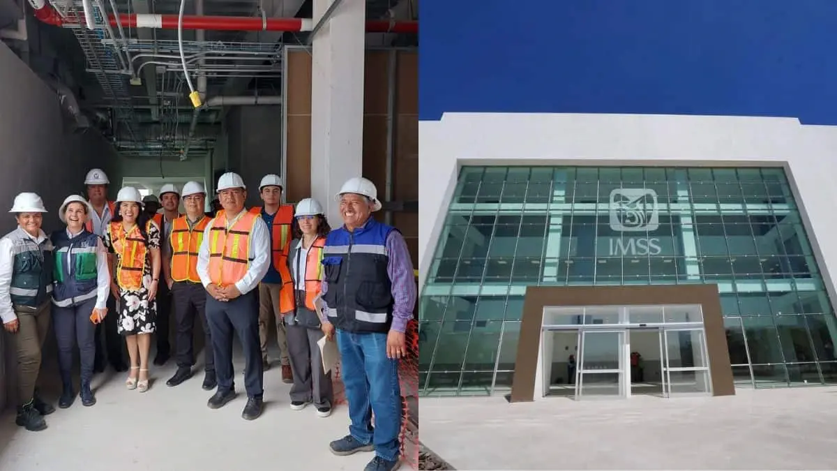 Supervisan la obra del Hospital IMSS