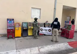 Aseguran más máquinas tragamonedas en Ciudad Obregón