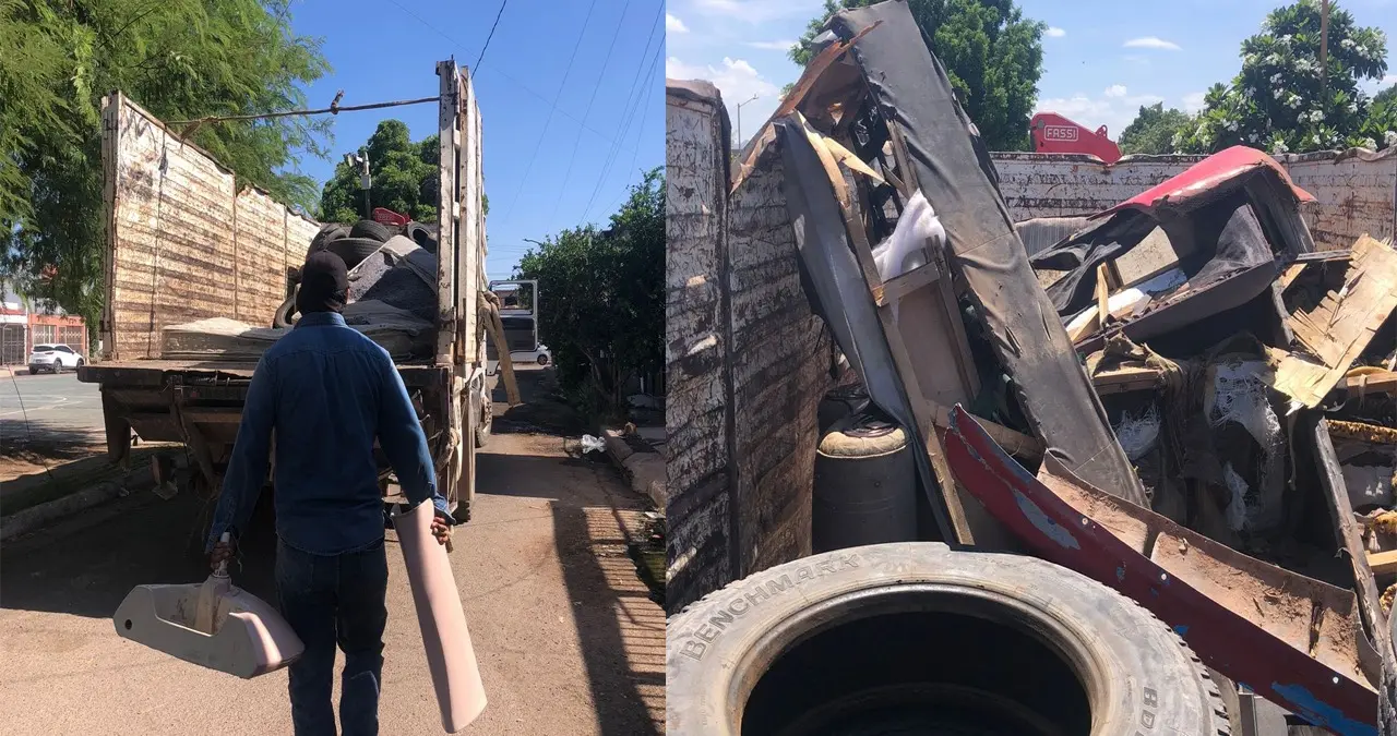 Continúa el Descacharre en las colonias de Cajeme para evitar enfermedades