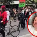 Luisito Comuinica fue agredido y expulsado de la marcha antigentrificación
