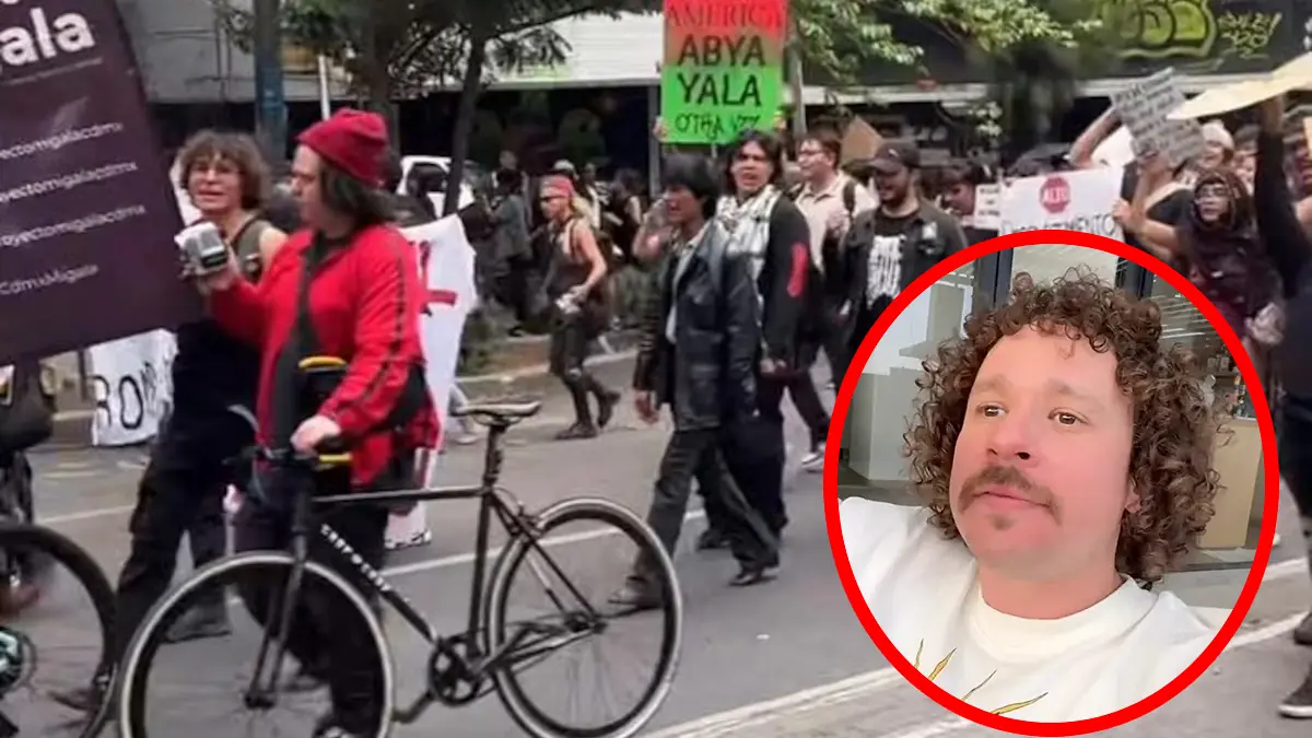 Luisito Comuinica fue agredido y expulsado de la marcha antigentrificación