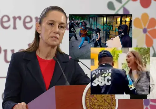 Sheinbaum condena la xenofobia tras disturbios en marcha contra la gentrificación en CDMX