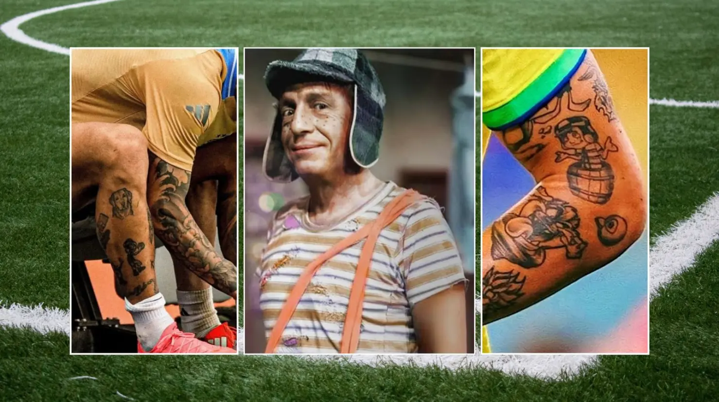 4 futbolistas famosos que se han hecho tatuajes de El Chavo del 8 y tal vez no sabías | FOTOS