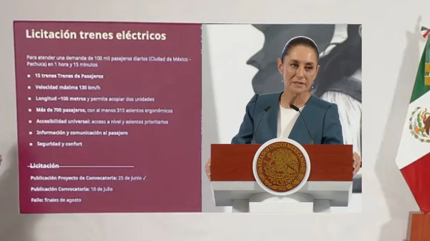 Sheinbaum presenta la nueva Agencia de Trenes y Transporte Público Integrado (ATTPI) para modernizar el sistema ferroviario