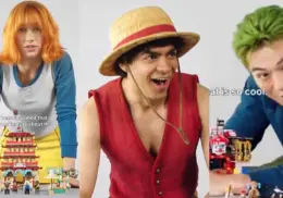 Esta fue la reacción del elenco del live action de One Piece a sus sets LEGO