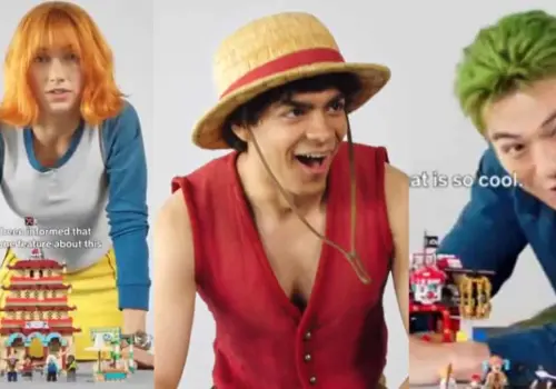 Esta fue la reacción del elenco del live action de One Piece a sus sets LEGO