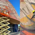 Proyecto de restauración del mural Arteche en el Teatro del Itson