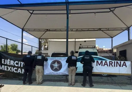 Vehículos decomisados en la colonia Sonora tenían reporte de robo