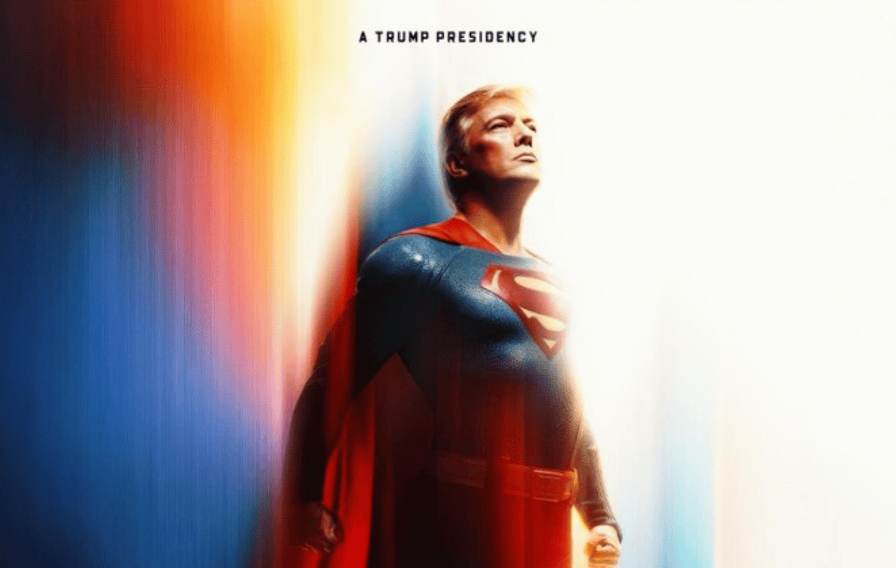 Donald Trump se convierte en Superman: Casa Blanca comparte peculiar post