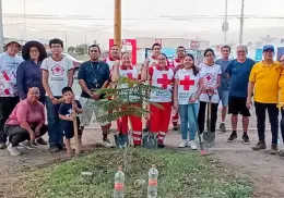 Cruz Roja Ciudad Obregón fomenta la reforestación y el ejercicio físico 