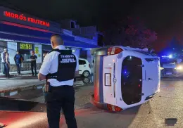 Aparatoso accidente en el Plano Oriente de Ciudad Obregón
