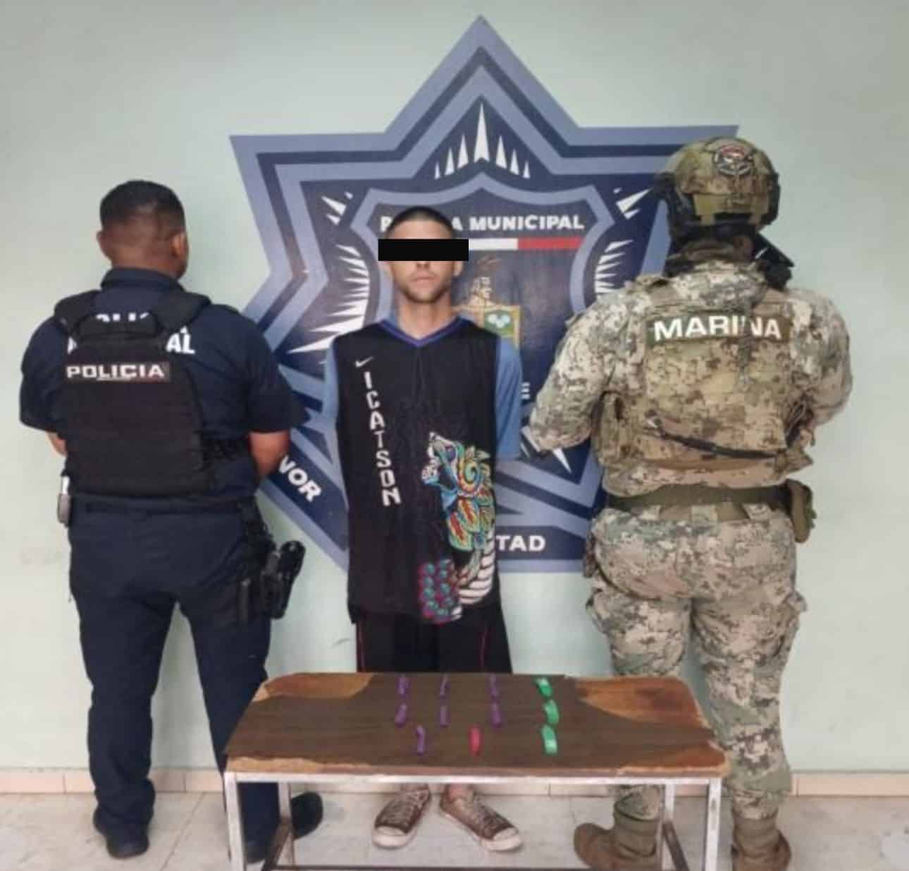 Detienen a hombre con droga en la Zona Norte de Ciudad Obregón
