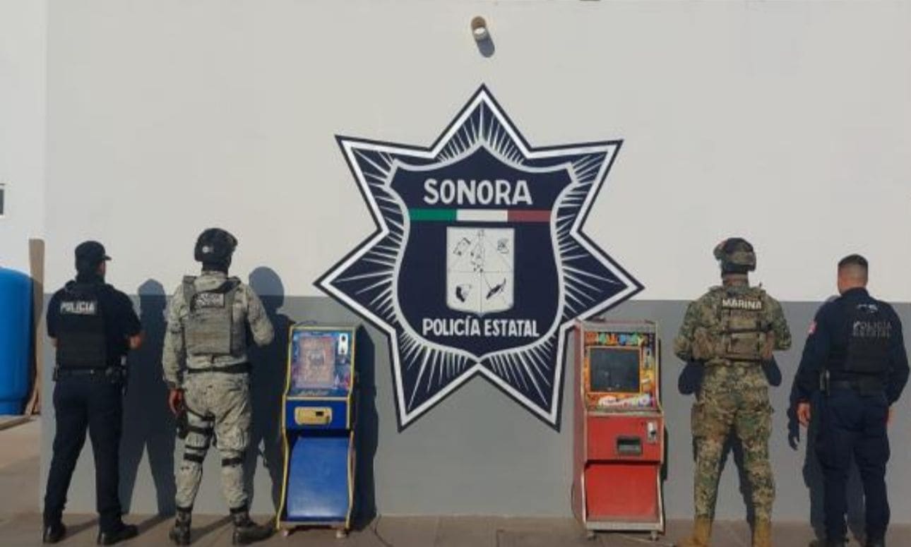 Decomisan máquinas tragamonedas en Ciudad Obregón