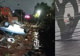 Inundaciones y caos en Jalisco tras fuertes lluvias: hombre se aferra a árbol por desbordamiento de canal/ VIDEOS