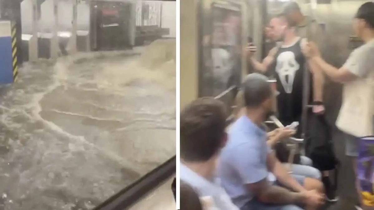 Inundaciones paralizan el metro de Nueva York tras intensas lluvias