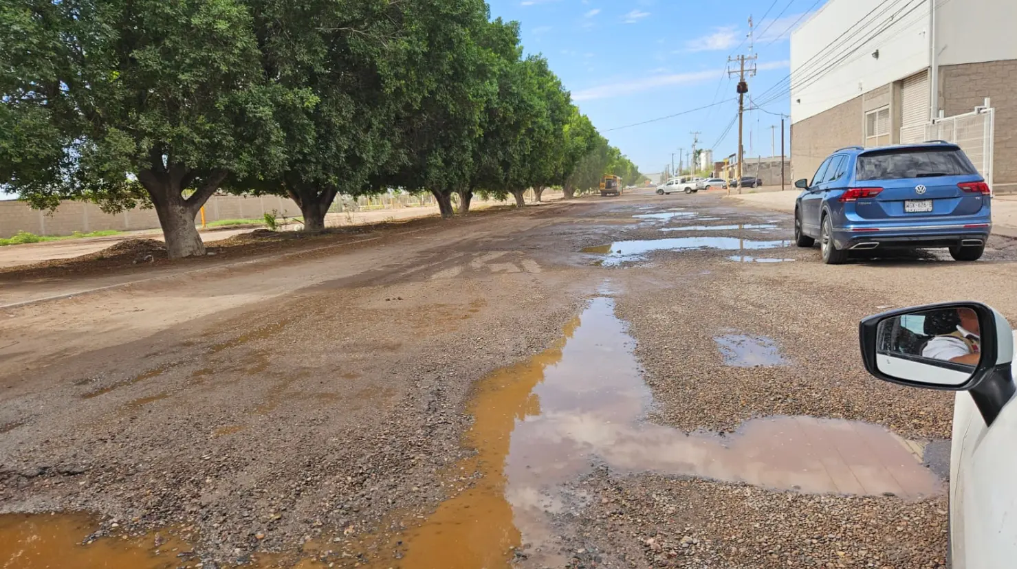 Lluvias dejan estragos en Parque Industrial de Ciudad Obregón