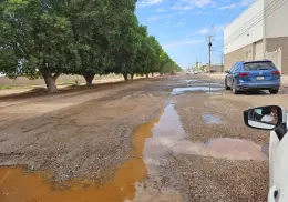 Lluvias dejan estragos en Parque Industrial de Ciudad Obregón