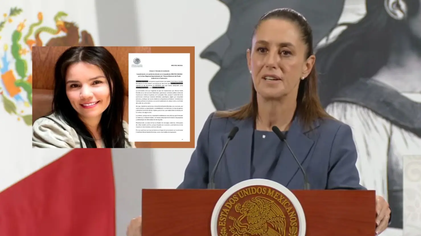 Claudia Sheinbaum critica sanción a Karla Estrella: "Es un exceso, el poder es humildad, no soberbia"