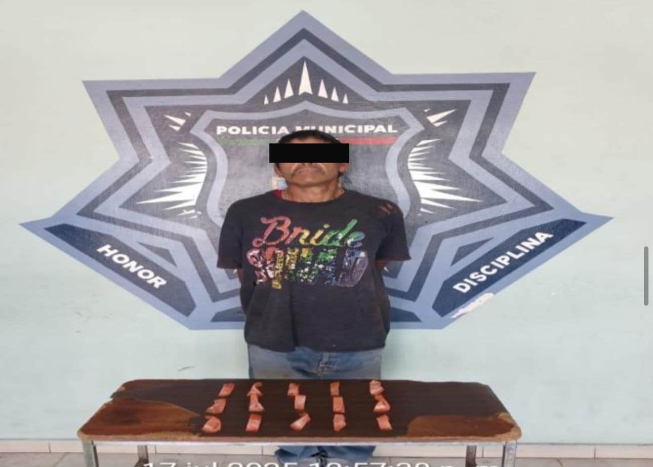 Detienen a un hombre con droga en Pueblo Yaqui
