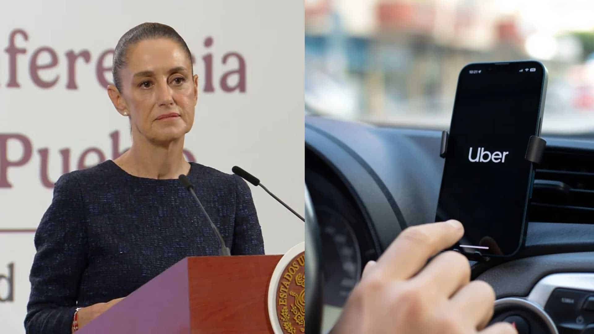 Sheinbaum reprende a Uber por subir tarifas tras reforma laboral: No deben trasladar el costo al consumidor