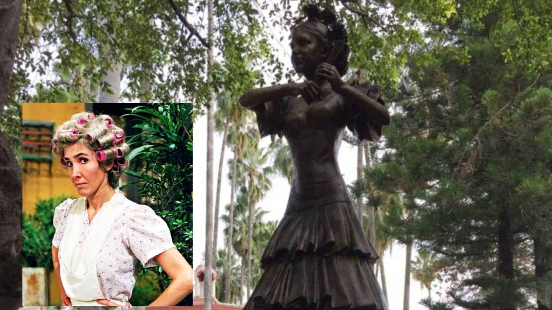 ¿Es legal retirar una estatua como la de Florinda Meza por presión popular? Esto dice la ley en México