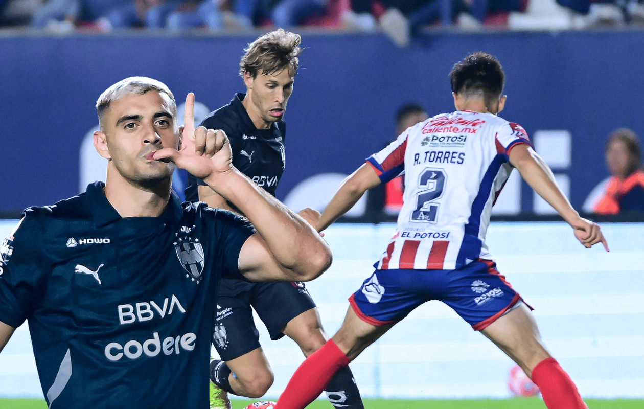 Monterrey vence a San Luis con gol de Germán Berterame