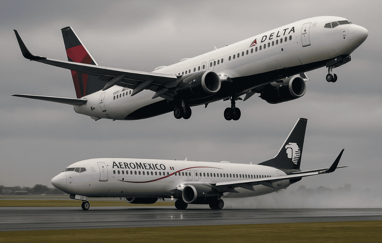 Dos aviones a punto de chocar en el Aeropuerto de la Ciudad de México 