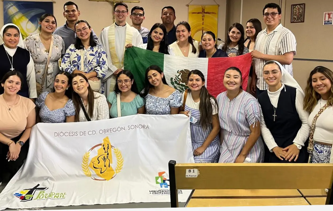 El pasado domingo inició el viaje que llevará a jóvenes de la Diócesis de Ciudad Obregón hasta Roma.
