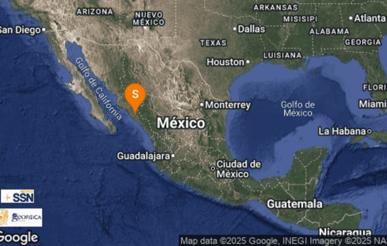 Sismo de Magnitud 4.6 se siente en Culiacán; autoridades no reportan afectaciones