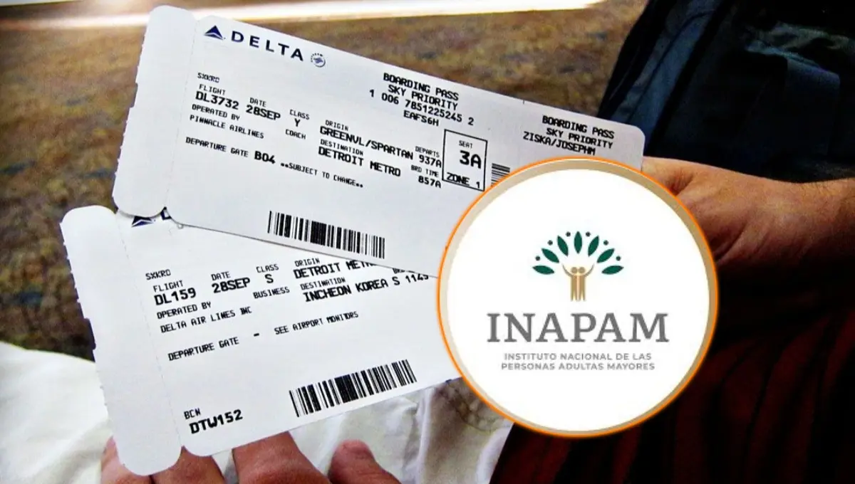 Obtén un 15% de descuento en boletos de avión con Inapam. Foto: Original
