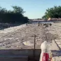 Protestan vecinos por obra inconclusa