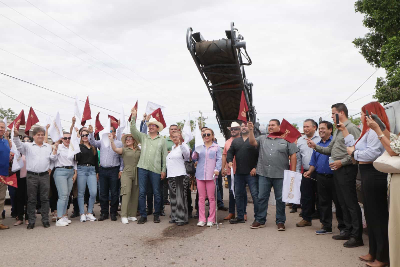 Pavimentación es prioridad, arranca la rehabilitación de 4 kilómetros en Navojoa