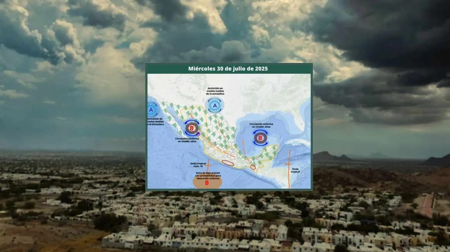 Clima en Hermosillo hoy 30 de julio; se espera lluvia para este miércoles