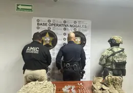 Decomisan vestimenta militar durante cateo en Nogales