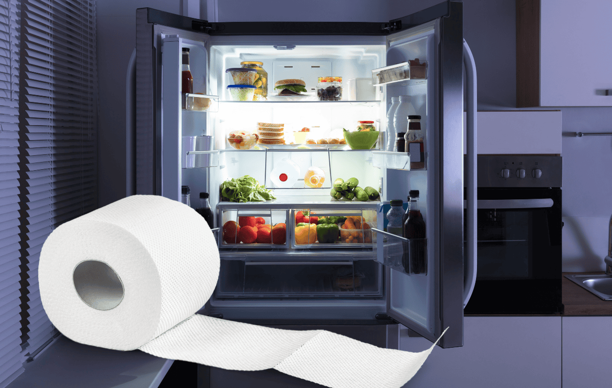 ¿Para qué sirve poner papel higiénico en el refrigerador?