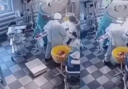 Sismo en Rusia: Médicos se hacen virales por no detenerse mientras hacían cirugía | VIDEO