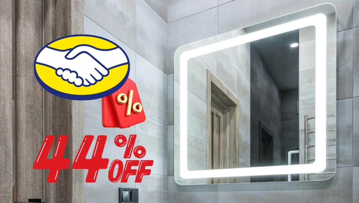 ¿Quieres renovar tu baño? Aprovecha este espejo con luz LED que tiene descuento en Mercado Libre