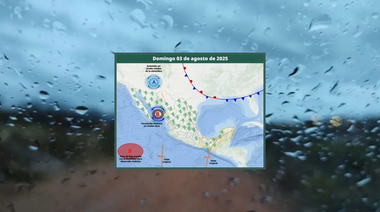 Clima en Sonora hoy 3 de agosto: Se esperan lluvias y vientos fuertes en el Estado