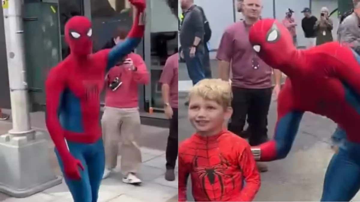 VIDEO | Tom Holland comparte momentos con sus fans tras rodaje de Spider-Man: Brand New Day