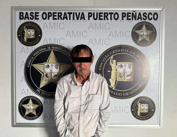 Capturan en Puerto Peñasco a estadounidense que violó libertad condicional