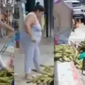 Mujer tira puesto de vendedor en Veracruz y la llaman Lady Elotes | VIDEO
