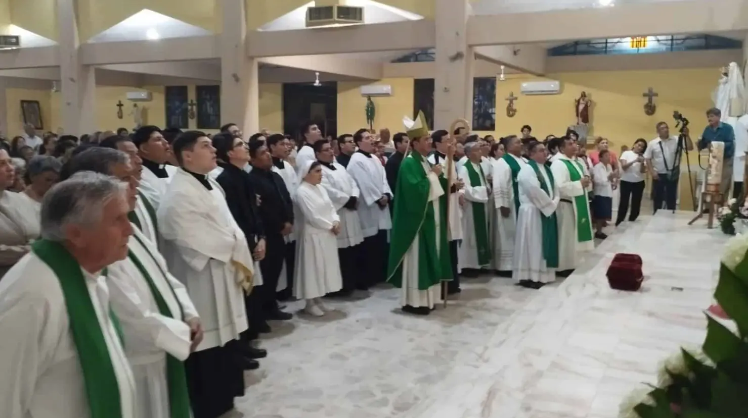 Ayer se llevó a cabo a misa de envío a quienes participan y apoyan en la Visita Pastoral.