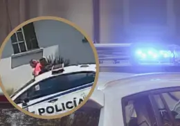 Policía salva a mujer que se atragantaba en la vía pública | VIDEO