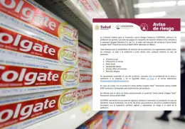 Cofepris retira pasta de dientes Colgate del mercado por riesgo a la salud