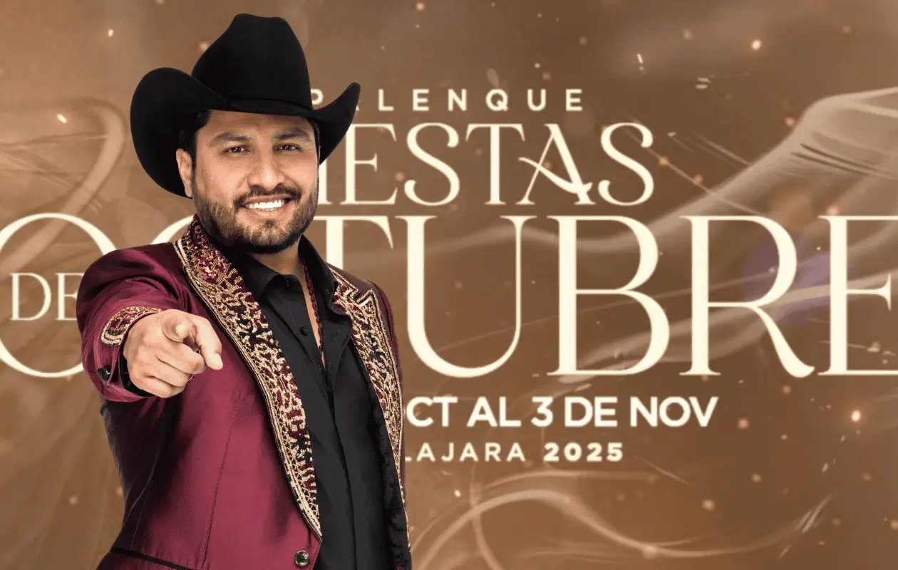 El rey de la taquilla tendrá dos presentaciones en el Palenque de las Fiestas de Octubre en Jalisco.