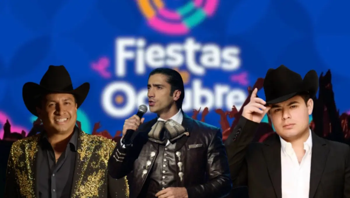 Todos los artistas del palenque en las Fiestas de Octubre 2025. Foto: Original